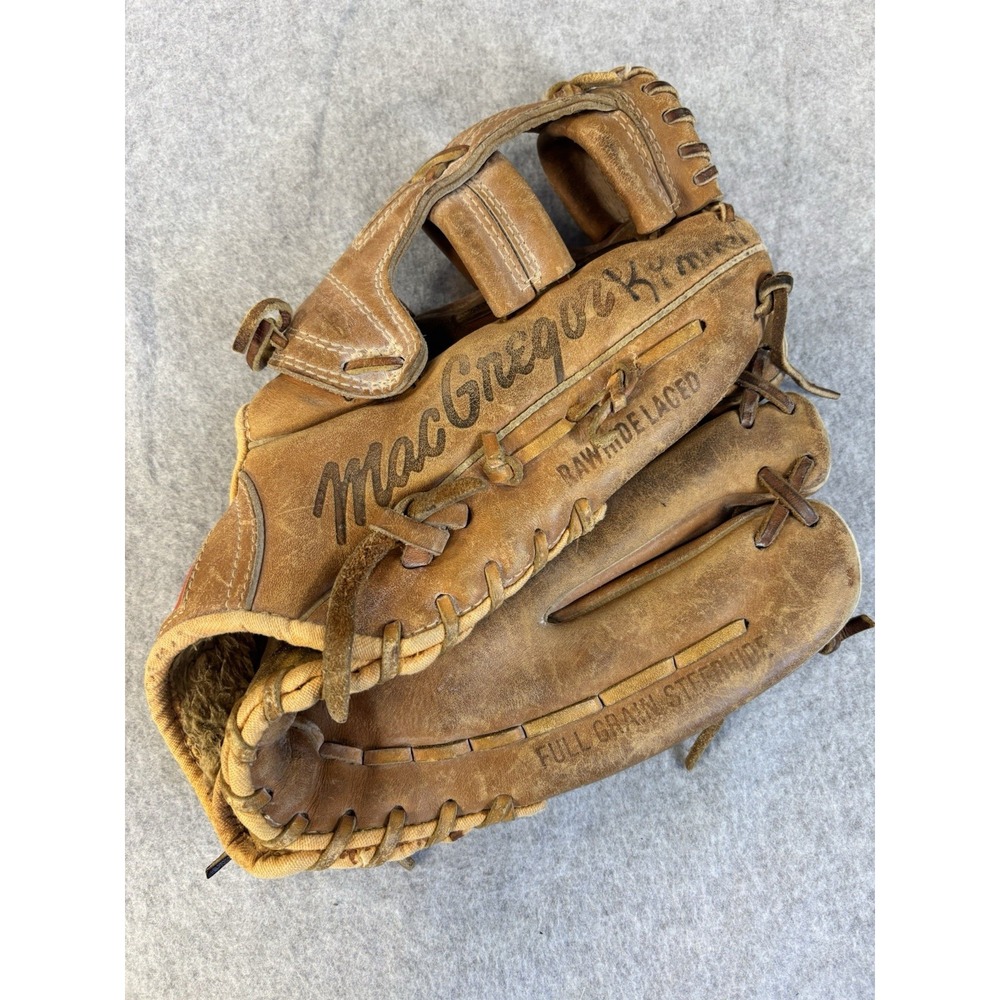 Vintage MacGregor MG50 12.5" Baseball Softball Glove RHT Full Grain Steerhide